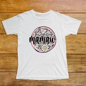 Floral Mamaw Graphic T Shirt